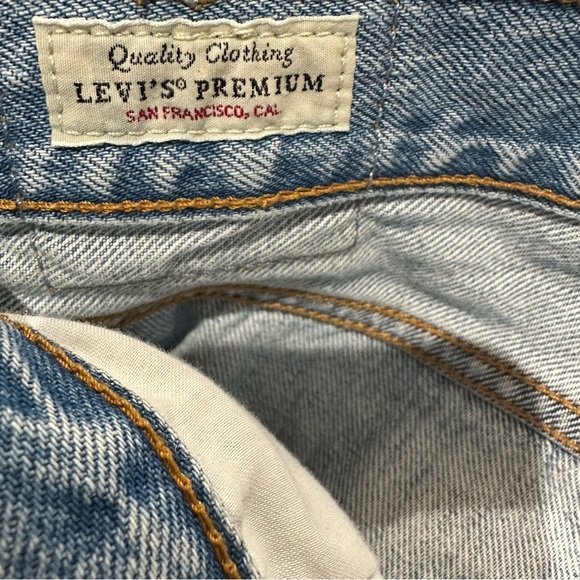Levi's‎ Wedgie Straight Fit Jeans High Rise Distressed 32 - Picture 5 of 7